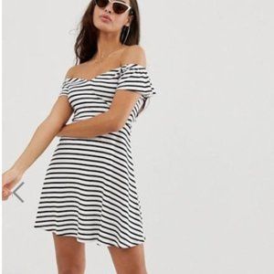 ASOS Bardot Skater Sundress in Stripe